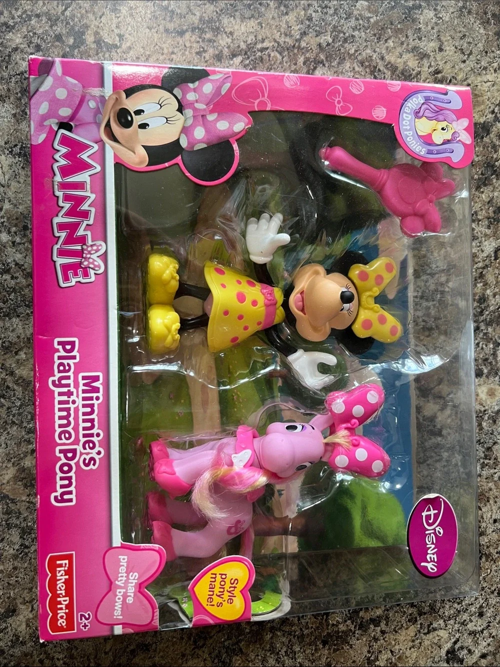 Disney Minnie Mouse Playtime Pony Set - Pink & Yellow